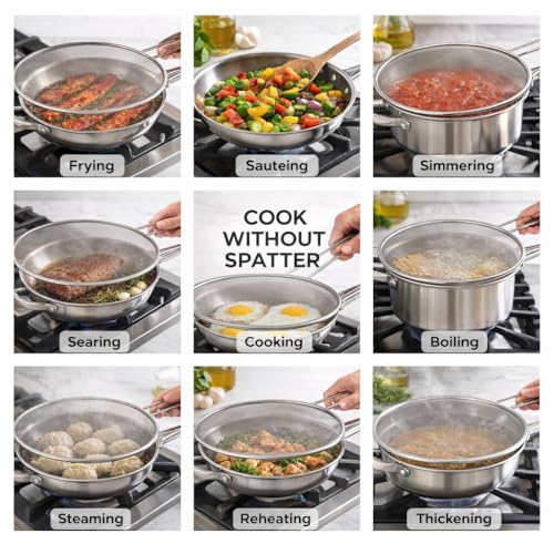 HIC Kitchen Splatter Screen (9-Inch Splatter Screen)
