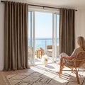 Brown 100% Blackout Curtains 102 Inch Long for Loft Apartment (Brown / 52"W x 102"L (Pack of 2))
