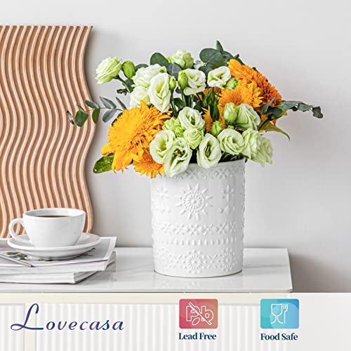 7.2" Ceramic Utensil Holder (White / 7.2" (Single))