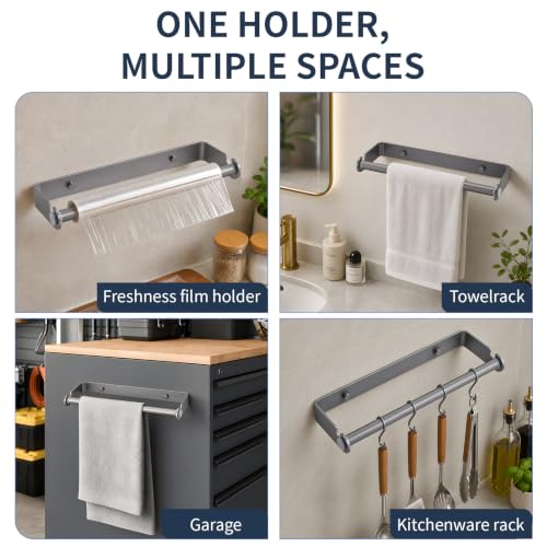 Under Cabinet Paper Towel Holder (Gray / 1 Pack)