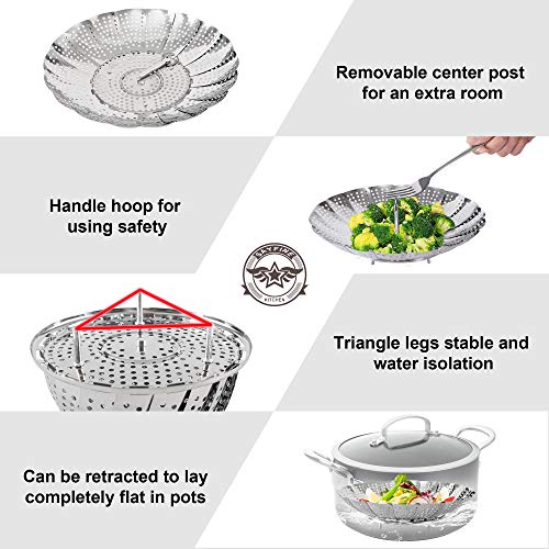 Steamer Basket (Small (5.5" to 9.3"))