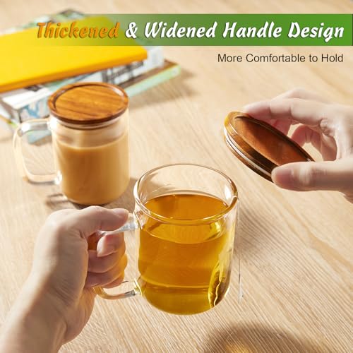 Glass Coffee Cups (12 oz)