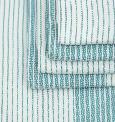 Premium Kitchen Towels 6 Pack 100% Cotton (Aqua / Kitchen Towels - Flat Woven (6 Pack))