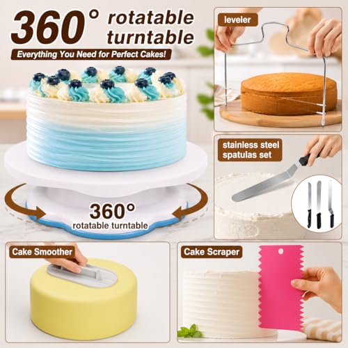 567 PCS Cake Decorating Kits with Baking kit Tools for Beginners & Pros