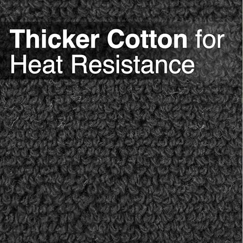 Terry Potholder & Hot Pad (2-Pack / Black)