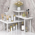 3 Tier Bathroom Countertop Corner Shelf Organizer (White)