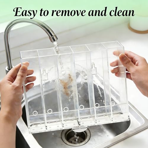 10''Straw Storage for Cabinet Door with Tumbler Straw Organizer (White)