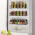3 Pack Magnetic Spice Rack Organizer (3 Pack - Standard / Matt Black)