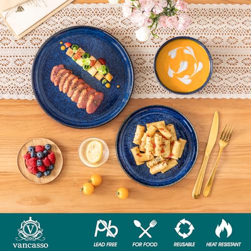 Starry 12 Pieces Dinnerware Sets for 4 (Blue / 12 Pcs (Service for 4))