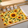 Rustic Sunflower Dish Drying Mat 18x24 Inch (09 / 18" x 24")