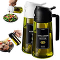 16oz 470ml Olive Oil Dispenser for Kitchen with Stickers (Light-Proof /w Stickers / Black&White)