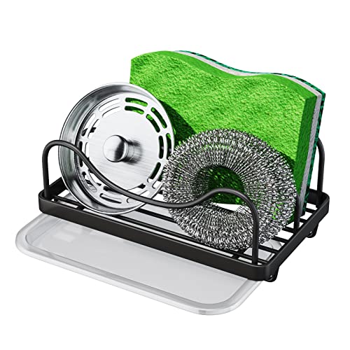 Sponge Holder for Kitchen Sink (Black)