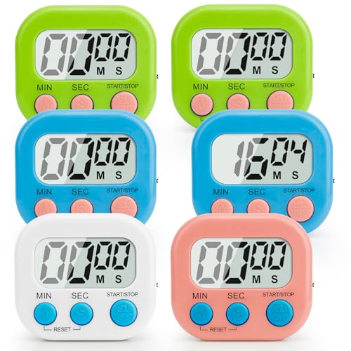 Digital Kitchen Timer (Blue/Green/White/Pink)