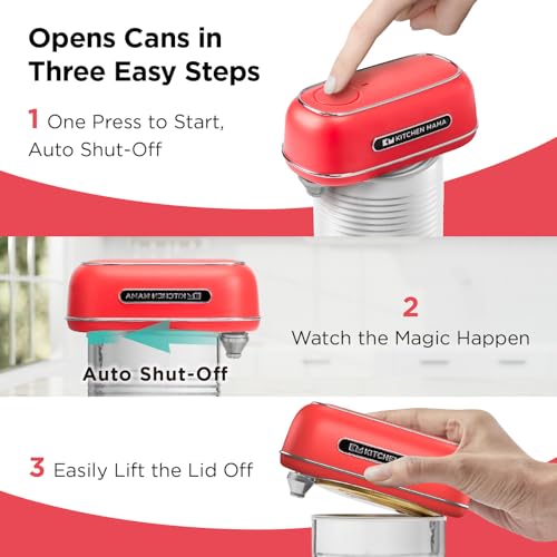 Orbit One Rechargeable Electric Can Opener (Red)