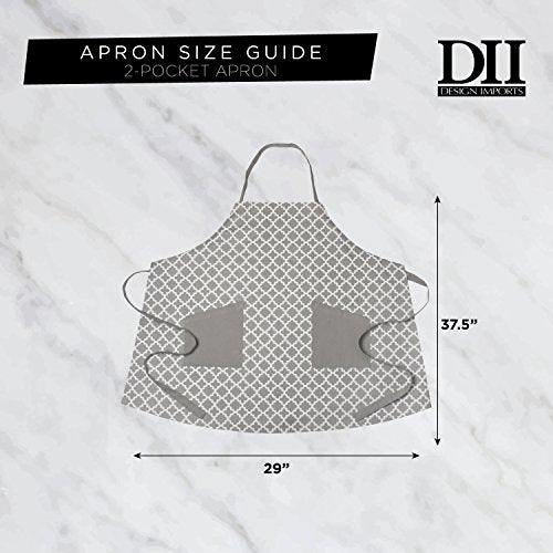 Chef Style Cotton Apron Adjustable Straps and Large Pocket (Apron / Nautical Blue)
