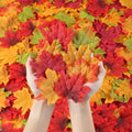 400 Pieces Fall Leaves (5# 8 Color / 400)