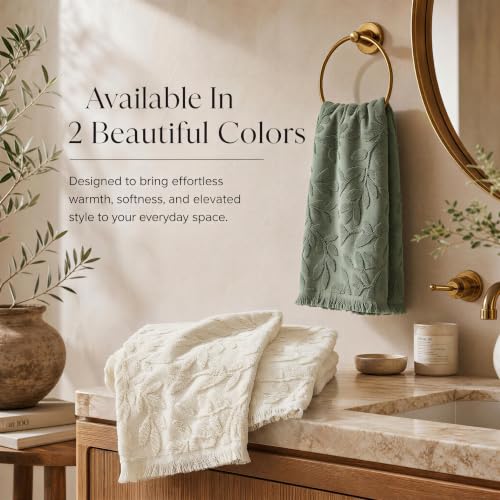Decorative Hand Towels for Your Bathroom Or Kitchen (Beige)