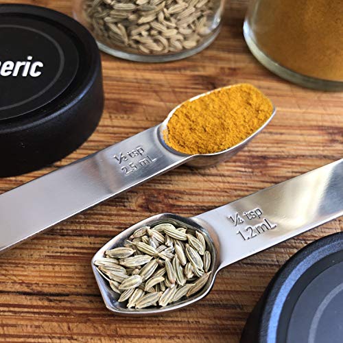 Stainless Steel Double Sided Measuring Spoon (Half teaspoon/ Quarter Teaspoon)
