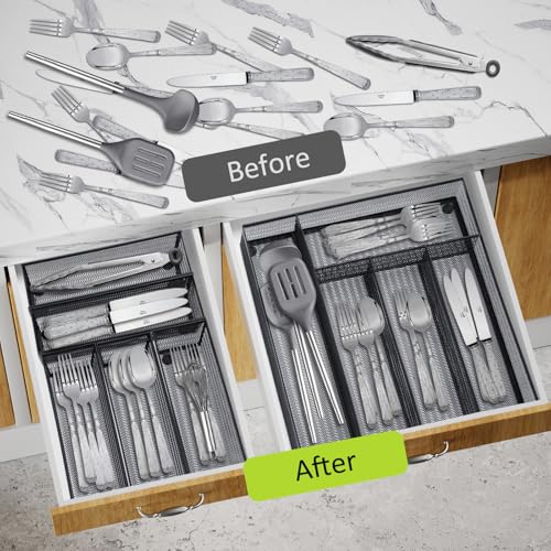 Drawer Organizer Set (Black-6L pack)