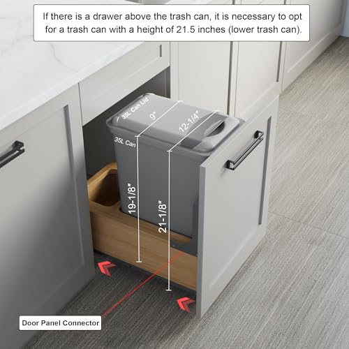 Dowell Single 35Qt Undermount Trash Pull (35 QT Pull-Out System)