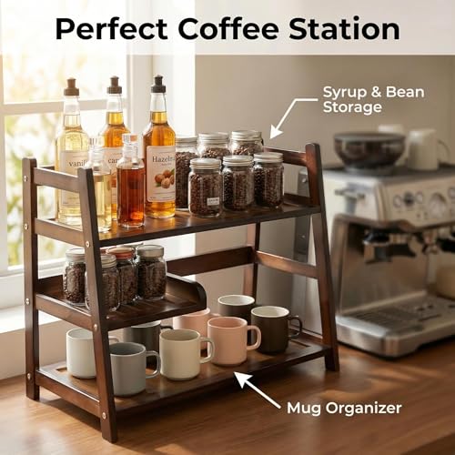 3 Tier Bamboo Matcha Station (brown)