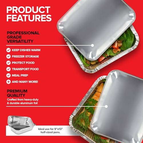 9x13 Disposable Baking Pan Covers (1 Pack Pack of 25)