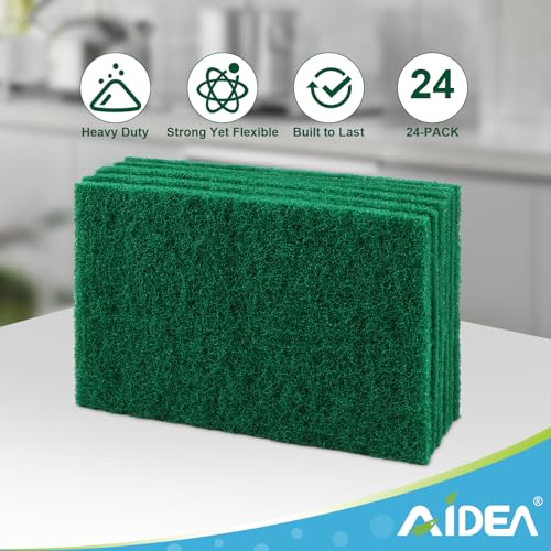 Heavy Duty Scouring Pads 24PK (24PK / Green)