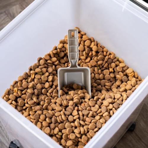 Dog Food Storage Container (54 lbs - 2 Pack / Black)