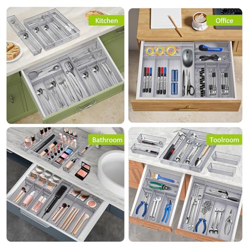 Drawer Organizer Set (Silver-6L pack)