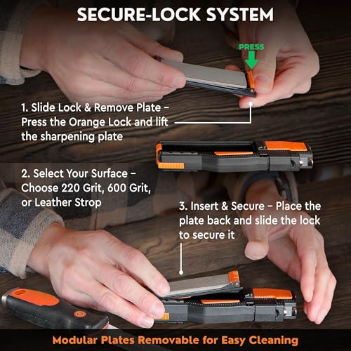 Orange Ninja Pocket Field Knife Sharpener
