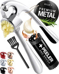 Premium Garlic Press Set (Large | Chrome)
