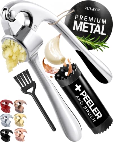 Premium Garlic Press Set (Large | Chrome)