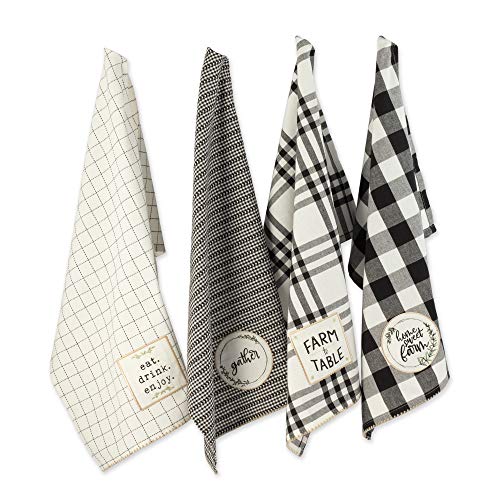 Home Sweet Farmhouse Kitchen Collection (Black / Dishtowel Set, 18x28")