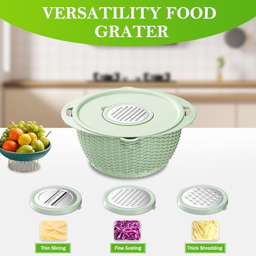 4 in 1 Colander with Bowl Set (Green)