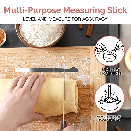 22 Piece Stainless Steel Measuring Cups and Spoons Set (Country Chic)