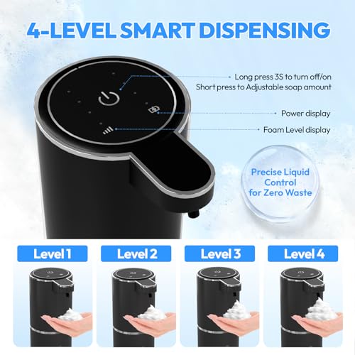 Automatic Foaming Soap Dispenser (Black 1 / Foam)