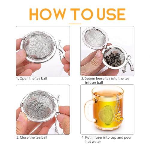 Tea Strainers for Loose Tea (honeybee & Beehive)