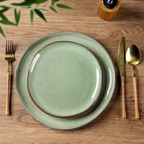 Ceramic Dinnerware Sets for 4 (Pastel Green / Service for 4)