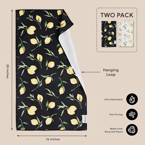 Waffle Kitchen Towel Set of 2 (Lemon Grove)