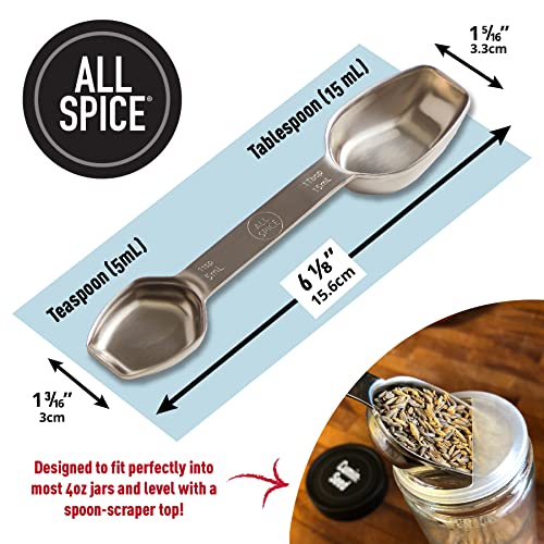 Stainless Steel Double Sided Measuring Spoon (Tablespoon / Teaspoon)