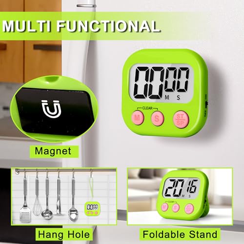 Classroom Timer for Kids Teachers 4 Pack Digital Timers (Blue & Green)