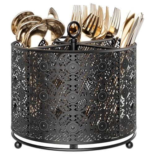 360° Rotating Utensil Caddy (Black)
