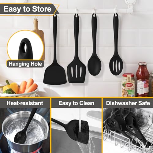 Black Kitchen Utensil Set (Black)