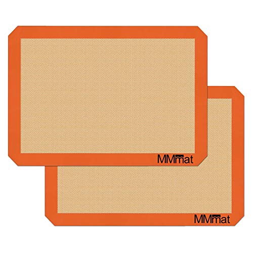 Best German Silicone Baking Mat (Half Sheet Baking Mat (Set of 2) / 11.625 x 16.5 inches (LxW) *2)
