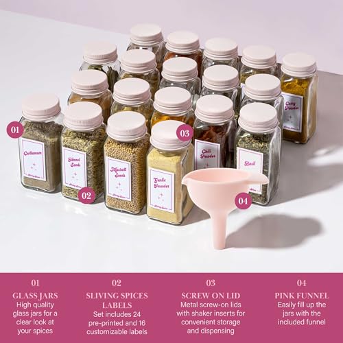 Glass Spice Jar Storage Set (Standard)