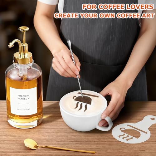 Coffee Syrup Dispenser for Bar (Gold)