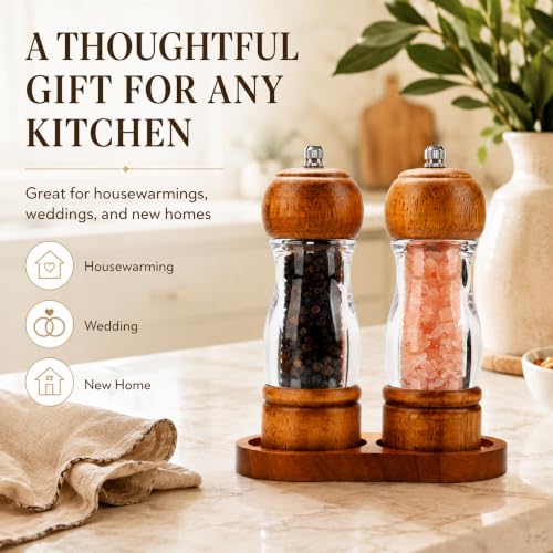 Manual Salt and Pepper Grinder Set