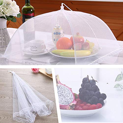 6 Pack Food Covers 17 Inch Pop (17 inch x 6 packs / White)