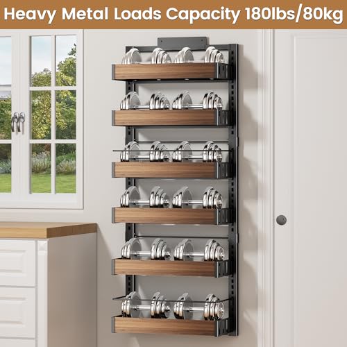6 Tier Over The Door Pantry Organizer (6 Tiers / Black)