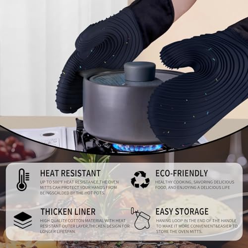 Silicone Oven Mitts (Darkgrey)